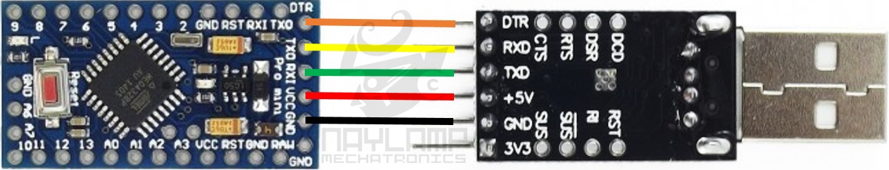 Arduino Pro Mini y CP2102